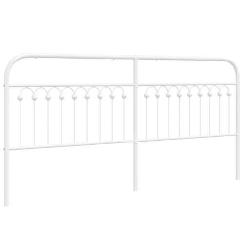 Metalno uzglavlje bijelo 193 cm - Bijela 193 cm 1 Cijena