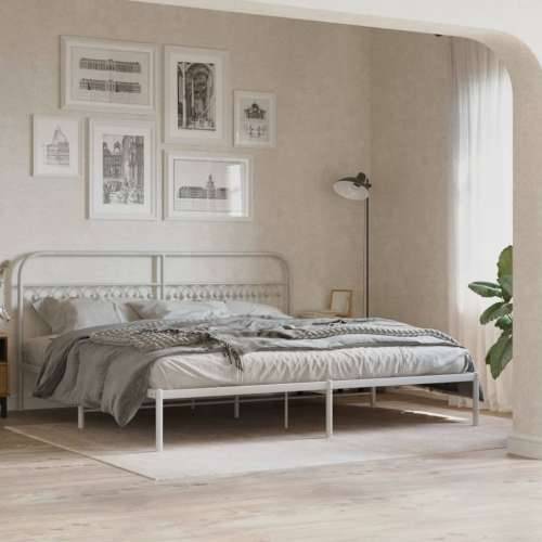 Metalno uzglavlje bijelo 193 cm - Bijela 193 cm 1 Cijena