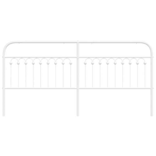 Metalno uzglavlje bijelo 193 cm - Bijela 193 cm 1 Cijena