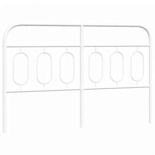 Metalno uzglavlje bijelo 140 cm - Bijela 140 cm 1 Cijena