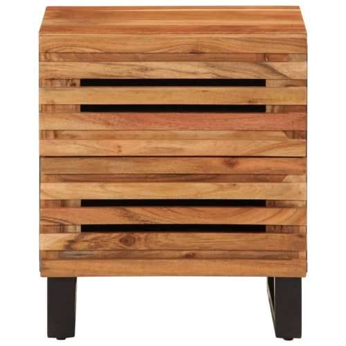 Noćni ormarići 2 kom 40 x 34 x 46 cm masivno bagremovo drvo - 2 Masivno bagremovo drvo Cijena