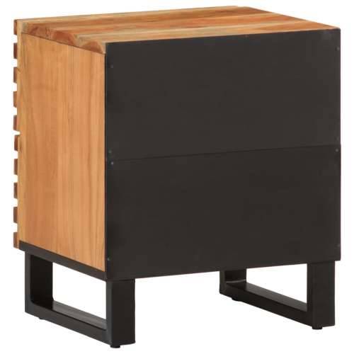 Noćni ormarići 2 kom 40 x 34 x 46 cm masivno bagremovo drvo - 2 Masivno bagremovo drvo Cijena