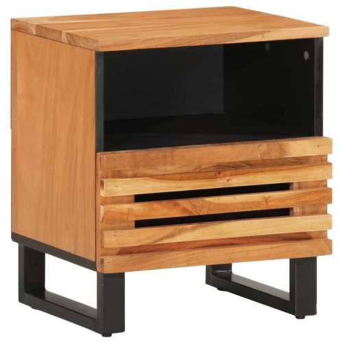 Noćni ormarići 2 kom 40 x 34 x 46 cm masivno bagremovo drvo - 2 Masivno bagremovo drvo Cijena