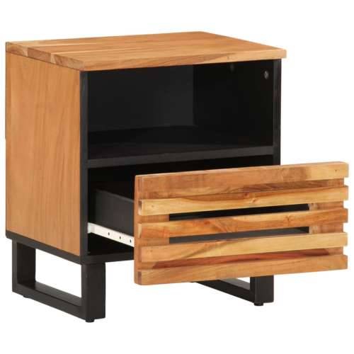 Noćni ormarići 2 kom 40 x 34 x 46 cm masivno bagremovo drvo - 2 Masivno bagremovo drvo Cijena