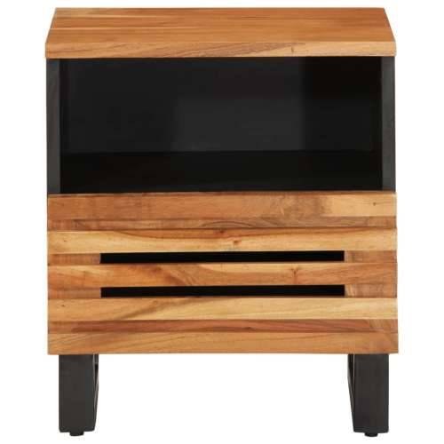 Noćni ormarići 2 kom 40 x 34 x 46 cm masivno bagremovo drvo - 2 Masivno bagremovo drvo Cijena