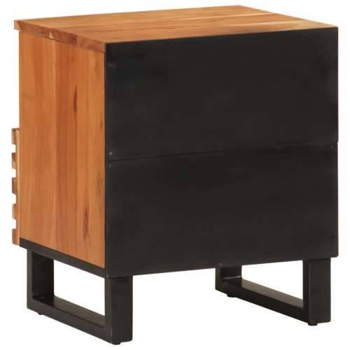 Noćni ormarići 2 kom 40 x 34 x 46 cm masivno bagremovo drvo - 2 Masivno bagremovo drvo Cijena