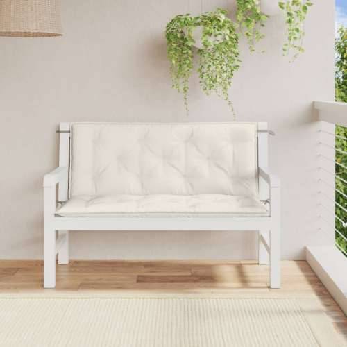 Jastuci za vrtnu klupu 2 kom prošarano krem 120x50x7 cm tkanina - prošarana krem 120 x 50 x 7 cm 1 Cijena