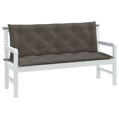 Jastuci za vrtnu klupu 2 kom tamnosivi 150x50x7 cm tkanine - prošarana tamnosiva 150 x 50 x 7 cm 1 Cijena