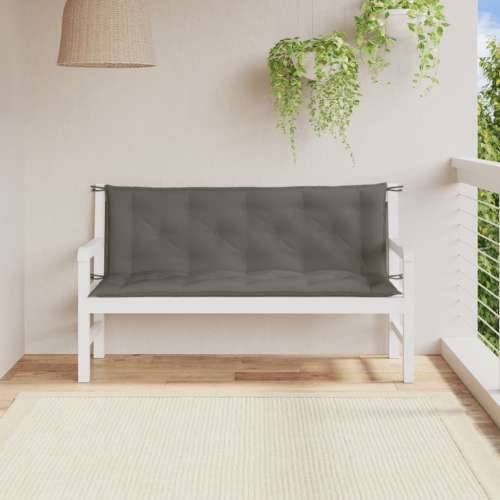 Jastuci za vrtnu klupu 2 kom tamnosivi 150x50x7 cm tkanine - prošarana tamnosiva 150 x 50 x 7 cm 1 Cijena