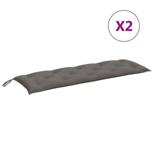 Jastuci za vrtnu klupu 2 kom tamnosivi 150x50x7 cm tkanine - prošarana tamnosiva 150 x 50 x 7 cm 1 Cijena