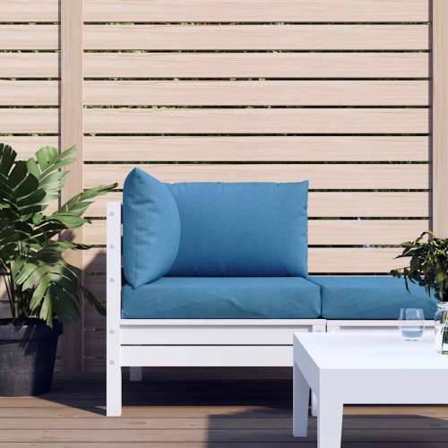Jastuci za palete 3 kom prošarano plava od tkanine - Plava 1 kutna sofa Cijena