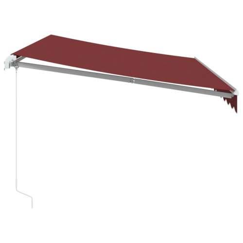 Tenda na ručno uvlačenje bordo 350 x 250 cm Cijena
