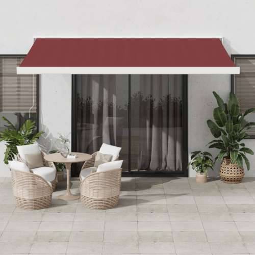 Tenda na ručno uvlačenje bordo 450 x 300 cm - boja burgundca i bijela 450 x 300 cm 1 Cijena