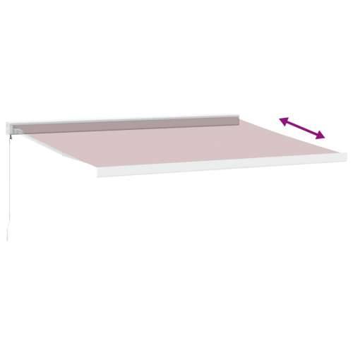Tenda na ručno uvlačenje bordo 450 x 300 cm - boja burgundca i bijela 450 x 300 cm 1 Cijena