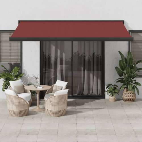 Tenda na ručno uvlačenje bordo 450 x 300 cm - Tamno crvena 450 x 300 cm 1 Cijena