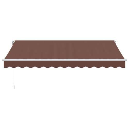 Tenda na ručno uvlačenje s LED smeđa 350 x 250 cm - Smeđa i bijela 350 x 250 cm 1 Cijena
