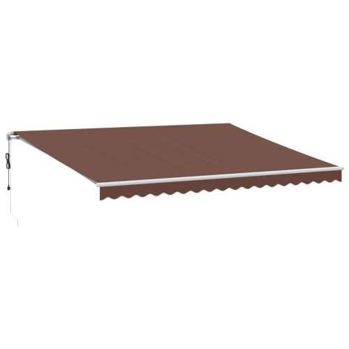 Tenda na automatsko uvlačenje s LED smeđa 450 x 300 cm - Smeđa i bijela 450 x 300 cm 1 Cijena