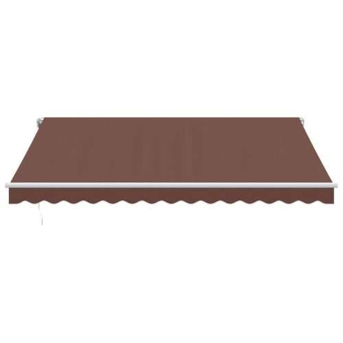 Tenda na automatsko uvlačenje smeđa 400 x 350 cm - Smeđa i bijela 400 x 350 cm 1 Cijena