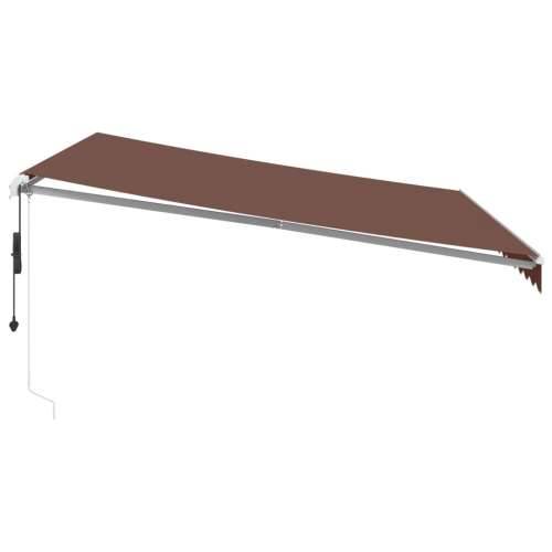 Tenda na automatsko uvlačenje smeđa 400 x 350 cm - Smeđa i bijela 400 x 350 cm 1 Cijena