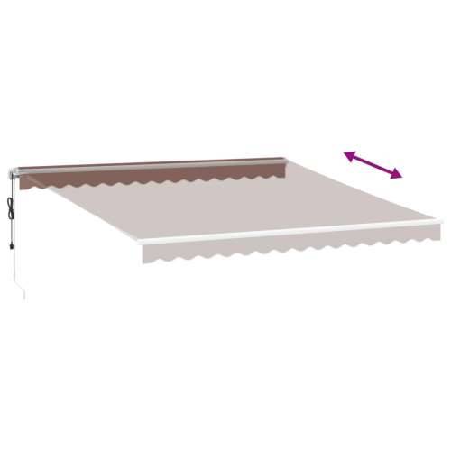 Tenda na automatsko uvlačenje smeđa 400 x 350 cm - Smeđa i bijela 400 x 350 cm 1 Cijena