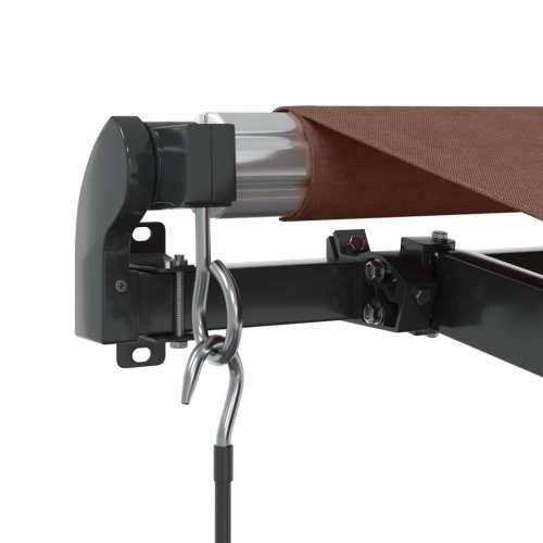 Tenda na ručno uvlačenje s LED smeđa 400 x 350 cm - Smeđa 400 x 350 cm 1 Cijena