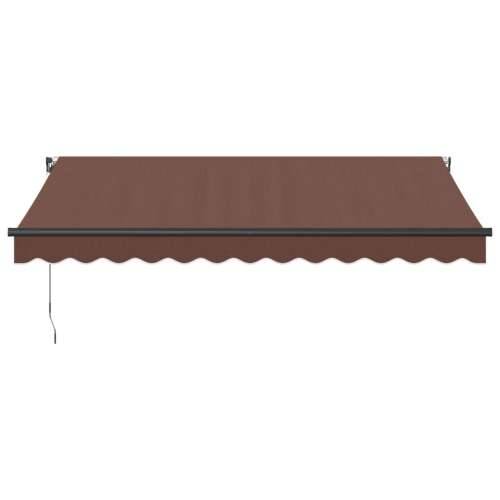 Tenda na ručno uvlačenje s LED smeđa 350 x 250 cm Cijena