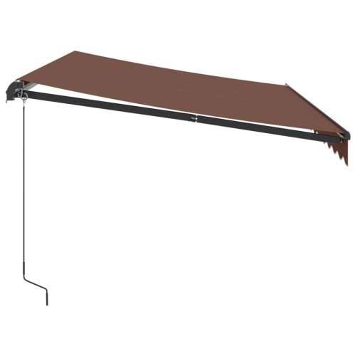 Tenda na ručno uvlačenje s LED smeđa 350 x 250 cm Cijena