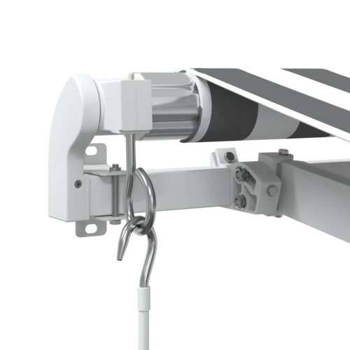 Tenda na ručno uvlačenje s LED antracit i bijela 350 x 250 cm - Antracit i bijela 350 x 250 cm 1 Cijena