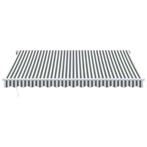 Tenda na automatsko uvlačenje antracit i bijela 400 x 350 cm - Antracit i bijela 400 x 350 cm 1 Cijena