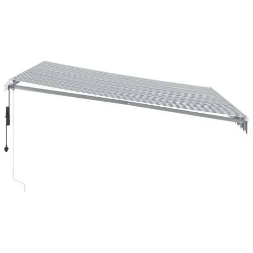 Tenda na automatsko uvlačenje antracit i bijela 400 x 350 cm - Antracit i bijela 400 x 350 cm 1 Cijena