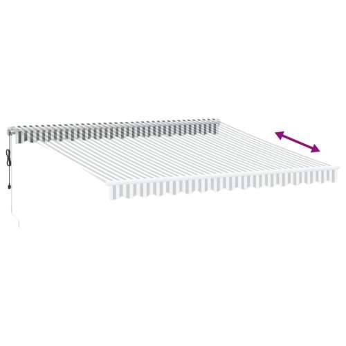 Tenda na automatsko uvlačenje antracit i bijela 400 x 350 cm - Antracit i bijela 400 x 350 cm 1 Cijena