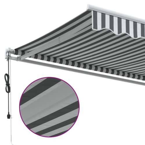 Tenda na automatsko uvlačenje antracit i bijela 400 x 350 cm - Antracit i bijela 400 x 350 cm 1 Cijena