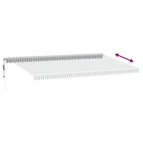 Tenda na automatsko uvlačenje antracit i bijela 600 x 350 cm - Antracit i bijela 600 x 350 cm 1 Cijena