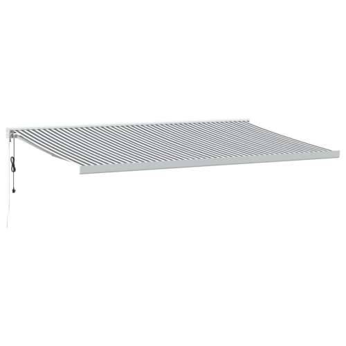 Tenda na uvlačenje antracit-bijela 5x3 m od tkanine i aluminija - bijela i antracit 500 x 300 cm 1 Cijena