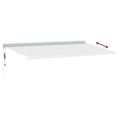 Tenda na uvlačenje antracit-bijela 5x3 m od tkanine i aluminija - bijela i antracit 500 x 300 cm 1 Cijena