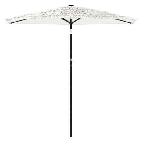 Vrtni suncobran s čeličnom šipkom bijeli 223x223x213 cm - Bijela 223 x 223 x 213 cm 1 Cijena