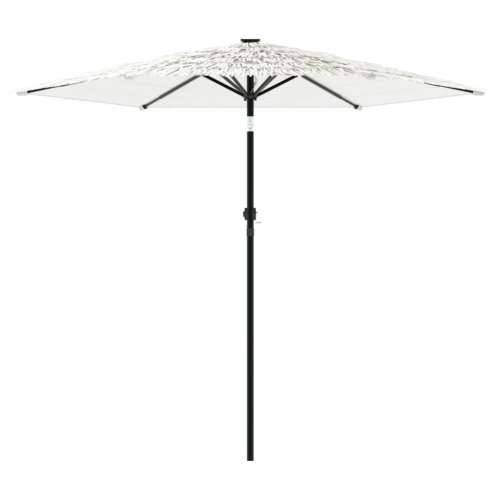 Vrtni suncobran s čeličnom šipkom bijeli 223x223x213 cm - Bijela 223 x 223 x 213 cm 1 Cijena