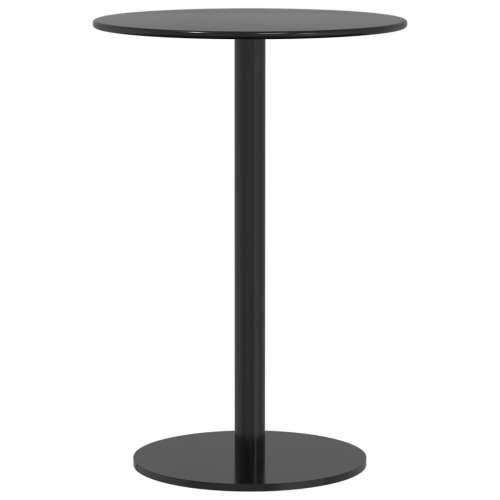 Vrtni stol okrugli crni Ø 50 x 72 cm čelični Cijena