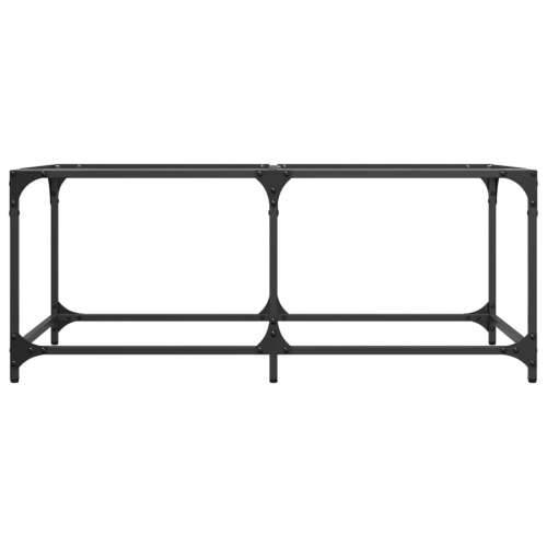 Stolić s prozirnom staklenom površinom 98,5 x 50 x 40 cm čelik - transparent glass 98.5 x 50 x 40 cm 1 Cijena