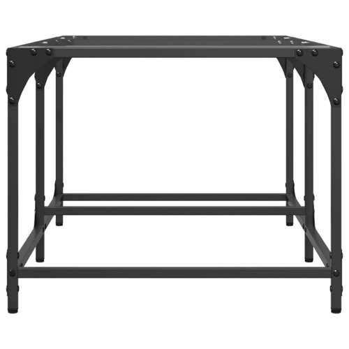 Stolić s prozirnom staklenom površinom 98,5 x 50 x 40 cm čelik - transparent glass 98.5 x 50 x 40 cm 1 Cijena