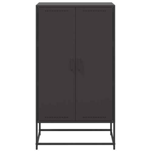Visoka komoda crna 68,5 x 38,5 x 123,5 cm čelična - Crna 1 Cijena