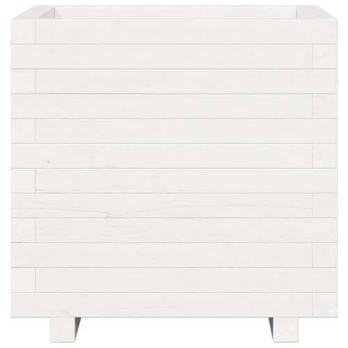 Vrtna sadilica bijela 50 x 50 x 49,5 cm od masivne borovine Cijena