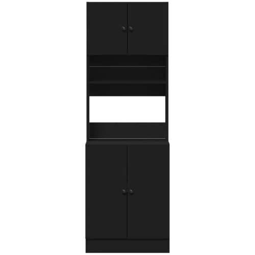 Kuhinjski ormarić crni 60x50x180 m od konstruiranog drva - Crna 1 60 cm Cijena