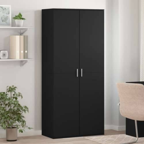 Ormarić za cipele crni 80 x 39 x 178 cm konstruirano drvo - Crna 1 Cijena