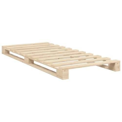 Okvir kreveta s uzglavljem 90 x 200 cm od masivne borovine - Prirodna 90 x 200 cm Ne with triangle headboard & footboard Cijena