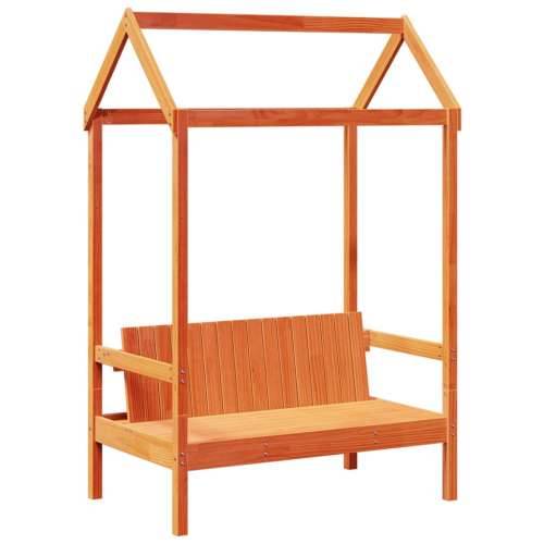 Set dnevnog kreveta s krovom voštano smeđi 90x190 cm borovina - Voštano smeđa 90 x 190 cm Cijena