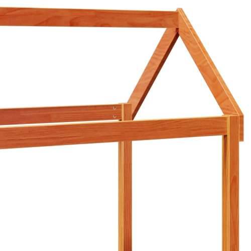 Set dnevnog kreveta s krovom voštano smeđi 90x190 cm borovina - Voštano smeđa 90 x 190 cm Cijena