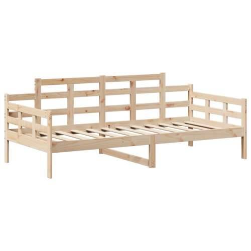 Dnevni krevet s krovom 90x200 cm od masivne borovine - Prirodna 90 x 200 cm Cijena