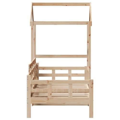 Dnevni krevet s krovom 90x200 cm od masivne borovine - Prirodna 90 x 200 cm Cijena