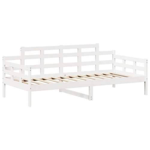 Dnevni krevet i klupa s krovom bez madraca bijeli 80x200 cm - Bijela 80 x 200 cm Cijena